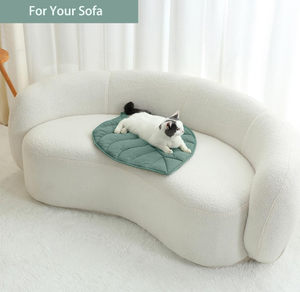 Cama para Gatos de Hoja Grande de Nuevo Diseño DoubleFly - Almohadilla Térmica Extra Gruesa y Suave para Mascotas, para Gatos de Interior y Exterior, Alfombra Calefactora de Algodón Lavable - Product Image 6