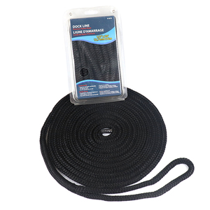 Factory 1/2 Inch 3 Strand Polyester Black Blue Marine Cable Pulling Rope Parts & Accessories - Product Image 1