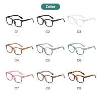 Lunettes de soleil classiques pour le travail sur ordinateur, le bureau et le gaming – Charnière à ressort en métal durable, monture carrée anti-lumière bleue – Modèle haut de gamme