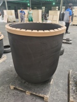Creuset en carbure de silicium et graphite de grande taille (1000 kg) pour fonderie et 2700°C - Vente en gros #   Fonderie