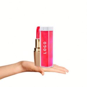 พาวเวอร์แบงค์พกพาขนาดเล็กแบบมินิ USB สำหรับโปรโมชั่น รูปทรงลิปสติก พร้อมโลโก้ - Product Image 2
