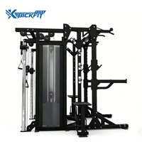 Bickfit Station de musculation multifonctionnelle à câble croisé pour exercices pectoraux et dorsaux, à charge par broches