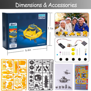 Jouets pour garçons, kit STEM, construction d'un robot scientifique à énergie solaire, cadeau d'anniversaire, jouets STEM pour enfants - Product Image 5
