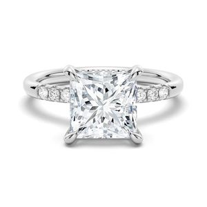 Anillo de Compromiso de Oro de 10K, 14K, <span class=keywords><strong>18K</strong></span> con Moissanita de 2CT VVS, Anillo de Boda para Mujer con Certificado GRA, Joyería Personalizada de Fábrica SGARIT - Product Image 4
