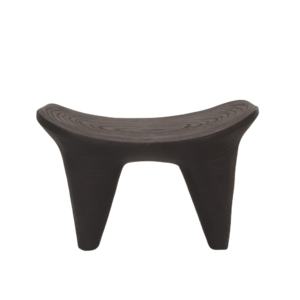 Taburete pequeño de madera maciza Taburete de madera Silla Taburete otomano redondo moderno - Product Image 1