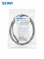Capteur de proximité inductif SCAN M8 2 mm NPN normalement ouvert 10-30 V CC IP67 2 kHz non blindé en laiton nickelé