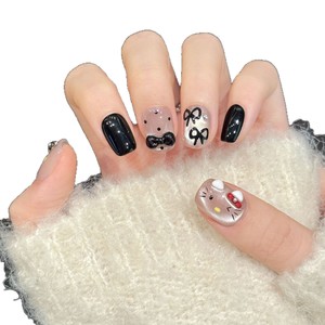 Armadura Corta para Gatos Sweetheart KT Yuanyang, Diseño <span class=keywords><strong>de</strong></span> Lunares Negros y Rojos con Lazo y Ojos <span class=keywords><strong>de</strong></span> Gato - Product Image 5