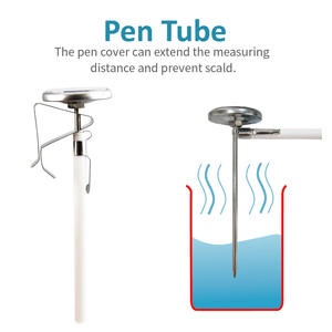 ミルクコーヒー茶肉用ステンレスダイアル温度计 | 125mmプローブ | バッテリー不要 - Product Image 2