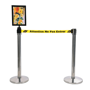 Poste <span class=keywords><strong>de</strong></span> señalización resistente con marco para póster A4 y 900 mm <span class=keywords><strong>de</strong></span> altura para <span class=keywords><strong>señales</strong></span> direccionales en fábricas o tiendas minoristas - Product Image 3