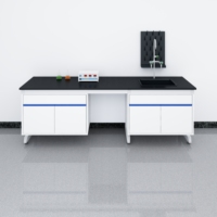 Mesa de Laboratorio con Superficie de Resina Epoxi Fenólica, Resistente a Químicos, para Hospitales, Microbiología, Biología, Equipo de Laboratorio
