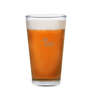 Kurşunsuz özel Logo süblimasyon 16 oz baskılı Pint bira bardakları fincan klasik parti Modern 16 Oz Pinte cam 8.8*6*14.7cm 480ml