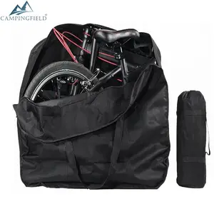 自行车座椅行李箱自行车鞍座行李包储物拉链折叠自行车旅行携带储物袋带手柄