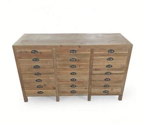 Cómoda de Madera Maciza Reciclada Estilo Vintage HL555, Mueble de Estilo Antiguo para Cocina y Comedor - Product Image 5