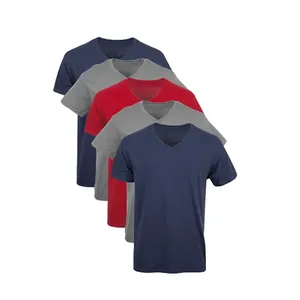 SA Cotton Plus Size Men's Shirts custom logo puff printing high quality washable cotton t-shirts for men's