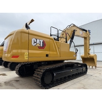 Excavatrice hydraulique CAT350 d'occasion, pelle sur chenilles CAT 350 de 47 tonnes, équipement de construction pour les grands travaux de terrassement