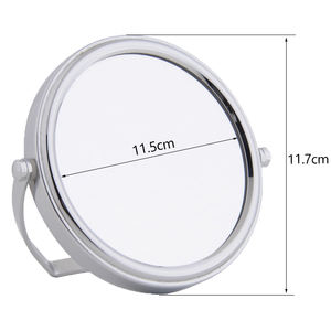 Mini <span class=keywords><strong>espejo</strong></span> de maquillaje de bolsillo con rotación de 360 grados de doble cara portátil, <span class=keywords><strong>espejo</strong></span> cosmético de escritorio de Metal personalizado para viajes - Product Image 5