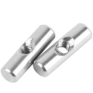 M6 M8 Gavanizing Fente Deux Trous Baril Raccords De Meubles Joint Connecteur Cylindre Croix Insert Écrou - Product Image 6