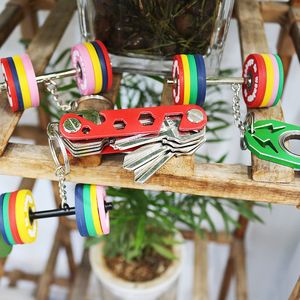 Llavero de PVC Suave con Forma de Mancuerna Wsnbwye, para Fanáticos del Ejercicio, Diseño Personalizado - Product Image 5