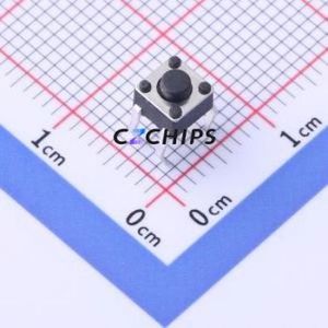 YTS1H0162BBT00 Tactile Switch Through hole Component (THT) Switch Single Pole Single Throw Round Button 2.5N Through Hole - Product Image 1