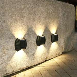 Luces Solares – lot de 2 lampes solaires étanches pour clôture, Patio, escaliers, Post, chemin, porche, allée - Product Image 6