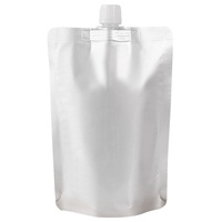 Sachets à bec verseur jetables personnalisables pour emballage commercial à emporter, sachets givrés scellés pour distribution de liquides, logo personnalisé, lait, gelée