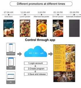 32 43 55 inch Android Media Player với cảm ứng đặt hàng màn hình cho tương tác nhà hàng Bảng <span class=keywords><strong>menu</strong></span> cho sử dụng trong nhà LCD hiển thị - Product Image 5