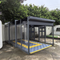 Auvent de garage rétractable automatique moderne, abri de voiture pliable, fonctionnement manuel/électrique, construction robuste en alliage d'aluminium, porte