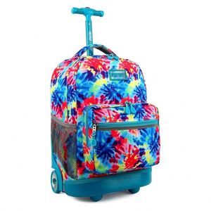 BSCI Rolling <b>backpack</b> with a large capacity for business use with <b>wheels</b> for travel in a carry-on suitcase - Product Image 3