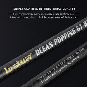 <span class=keywords><strong>Mad</strong></span> Mouse Popping <span class=keywords><strong>Rod</strong></span> New Japan Full Fuji Parts Cross Carbon Boat <span class=keywords><strong>ROD</strong></span> Kuroshio 2,4 m 80H 2,64 M 88XH 28kgs Barra oceánica de la PE3-10 - Product Image 2