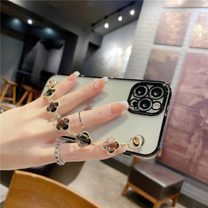 נשים בנות שרשרת חמודה פנינה רצועה קרוסדרסינג נייד צמיד טלפון מקרה עבור <span class=keywords><strong>iPhone</strong></span> 14 15 13 12 11 xxxs 8 סדרה פרו מקסימום - Product Image 3