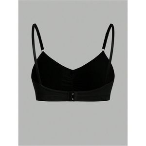 FOXA Women's 7 Pack Wireless <b>Bralettes</b> Seamless Adjustable Strap Sports Bras Yoga Activewear <b>Black</b> - Product Image 2