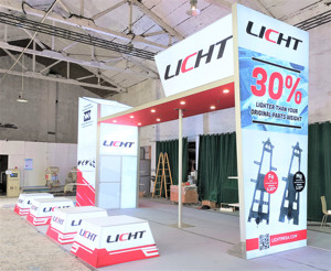Hệ thống gian hàng Triển Lãm Đứng triển lãm thương mại gian hàng triển lãm gian hàng tùy chỉnh Modular nhôm carton, trường hợp bằng gỗ hoặc nhôm trường hợp - Product Image 4