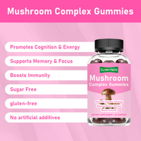 Gomitas de Complejo de Hongos de Marca Propia que Promueven la Digestión y la Salud del Corazón, Gomitas de Hongos con Reishi