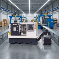 Centre d'usinage CNC simple à usage moyen personnalisable, haute rigidité, avec contrepoinçon programmable servo TAIWAN-SYNTEC