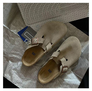 <span class=keywords><strong>Sandalias</strong></span> <span class=keywords><strong>Birkenstock</strong></span> de Cuero Genuino para <span class=keywords><strong>Mujer</strong></span>, Nuevas <span class=keywords><strong>Sandalias</strong></span> Planas Antideslizantes con Suela Suave para Usar en la Playa y al Aire Libre - Product Image 6