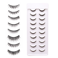Vente en gros 10pcs 25mm 3D épais cils magnétiques style naturel faux cils pour le maquillage de beauté et facile à coller