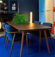 Ensemble de table à manger moderne en bois massif, 8 places, cuisine, style chinois, couleur claire, livraison gratuite