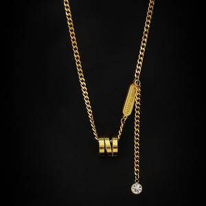 Moda taklit inci kolye titanyum çelik renk istinat Hollow uzun püskül kolye 18K altın kelebek kolye kadınlar için - Product Image 3