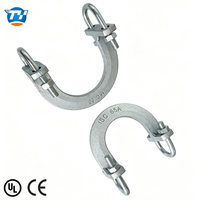 Fixation de protection anti-chute UTT18 pour la protection incendie – Raccord sismique fiable pour l'assemblage complet de la barre anti-chute sur les conduites d'eau incendie