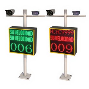 Caméra solaire avec affichage du radar de vitesse et du panneau de signalisation de limite de vitesse pour les routes urbaines - Product Image 1