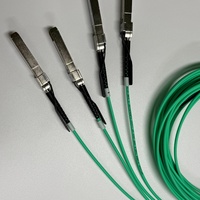 Kabel Optik Aktif QSFP28 100G Breakout AOC ke 4x25G MPO Hot Pluggable untuk Jaringan Server Switch POE 5G