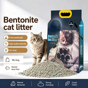 Litière agglomérante forte à base de bentonite, faible poussière, contrôle des odeurs, absorption rapide, vente en gros, directement de l'usine, OEM - Product Image 1