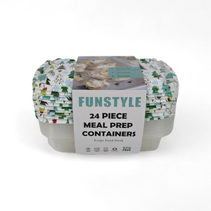 Contenedores Desechables de Plástico PP de 1 Compartimento para Preparación de Comidas, con Tapa Impresa, Libres de BPA, Aptos para Microondas, Contenedores de Almacenamiento de 33.8 oz (Personalizados) - Product Image 3