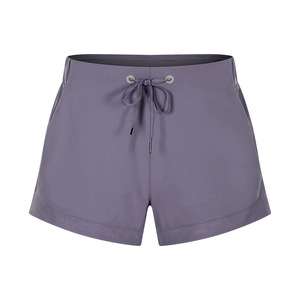 Shorts de Yoga de Cintura Alta <span class=keywords><strong>en</strong></span> Color Liso, <span class=keywords><strong>Pantalones</strong></span> de Compresión de Nailon con Cordón, Shorts Deportivos de Verano para Correr y Gimnasio - Product Image 2