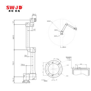 Bras robotisé CNC, manipulateur industriel à 6 axes, robot d'assemblage automatique pour le placement, la soudure et la palettisation, fournisseur direct d'usine, OEM - Product Image 3