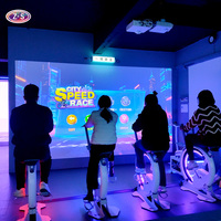Simulateur de course cycliste AR, projecteur interactif pour vélo, solution de projet interactive clé en main pour centre de jeux interactif