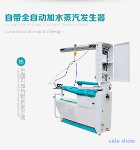 Table à repasser <span class=keywords><strong>professionnelle</strong></span> à aspiration et soufflage avec générateur de vapeur intégré et détachant pour blanchisserie commerciale - Product Image 5