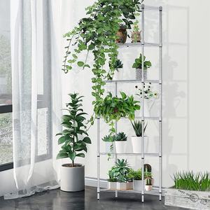 Étagère mobile de fil de revêtement de poudre, chariot à 4 niveaux réglable, en acier, robuste, collection - Product Image 5