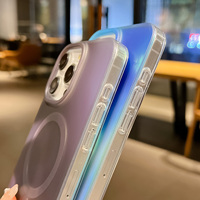 Nouveauté Coque de téléphone portable IMD à dégradé de couleur Épaisseur 2,0 mm Anti-rayures Double couche TPU PC Coque arrière pour Iphone 18promax