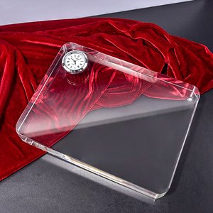 Reloj de cristal en forma de rectángulo de personalización Personal <span class=keywords><strong>Simple</strong></span> de Venta caliente con nuevo diseño para regalos de empresa - Product Image 2